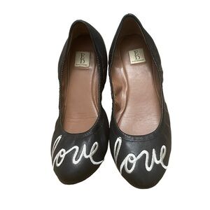 Ellen Degeneres Women's Ballet Flats Langston Shoes Black Size 6.5